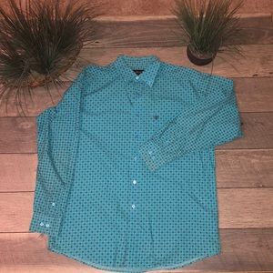 Ariat Button Down Dress Shirt - L